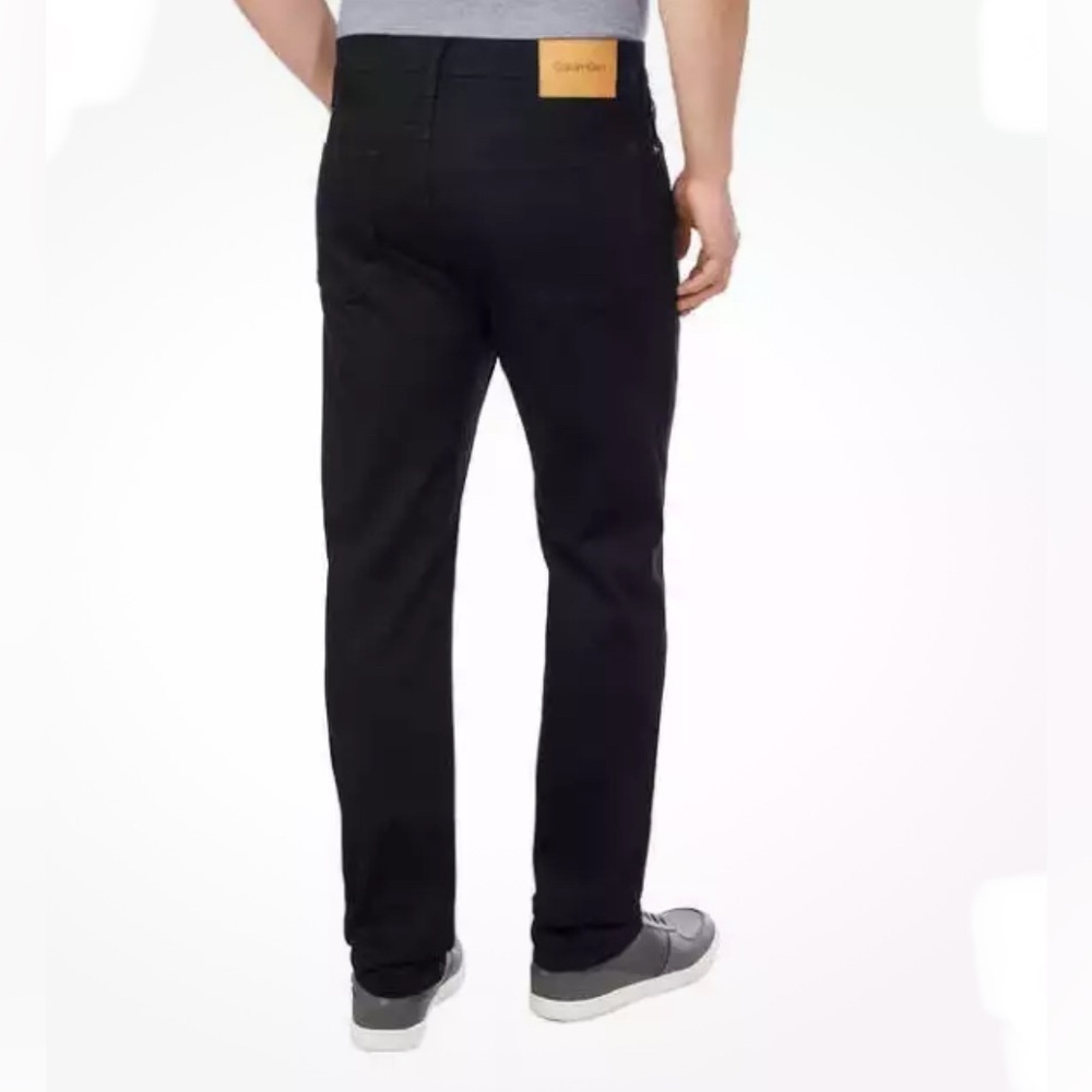Calvin Klein Men's Slim Straight Jean Black 32 x 34 - Picture 2 of 6